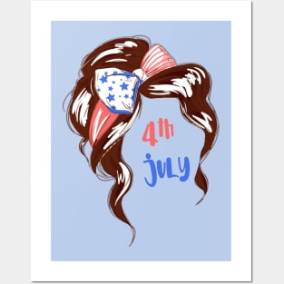 4th july Posters and Art